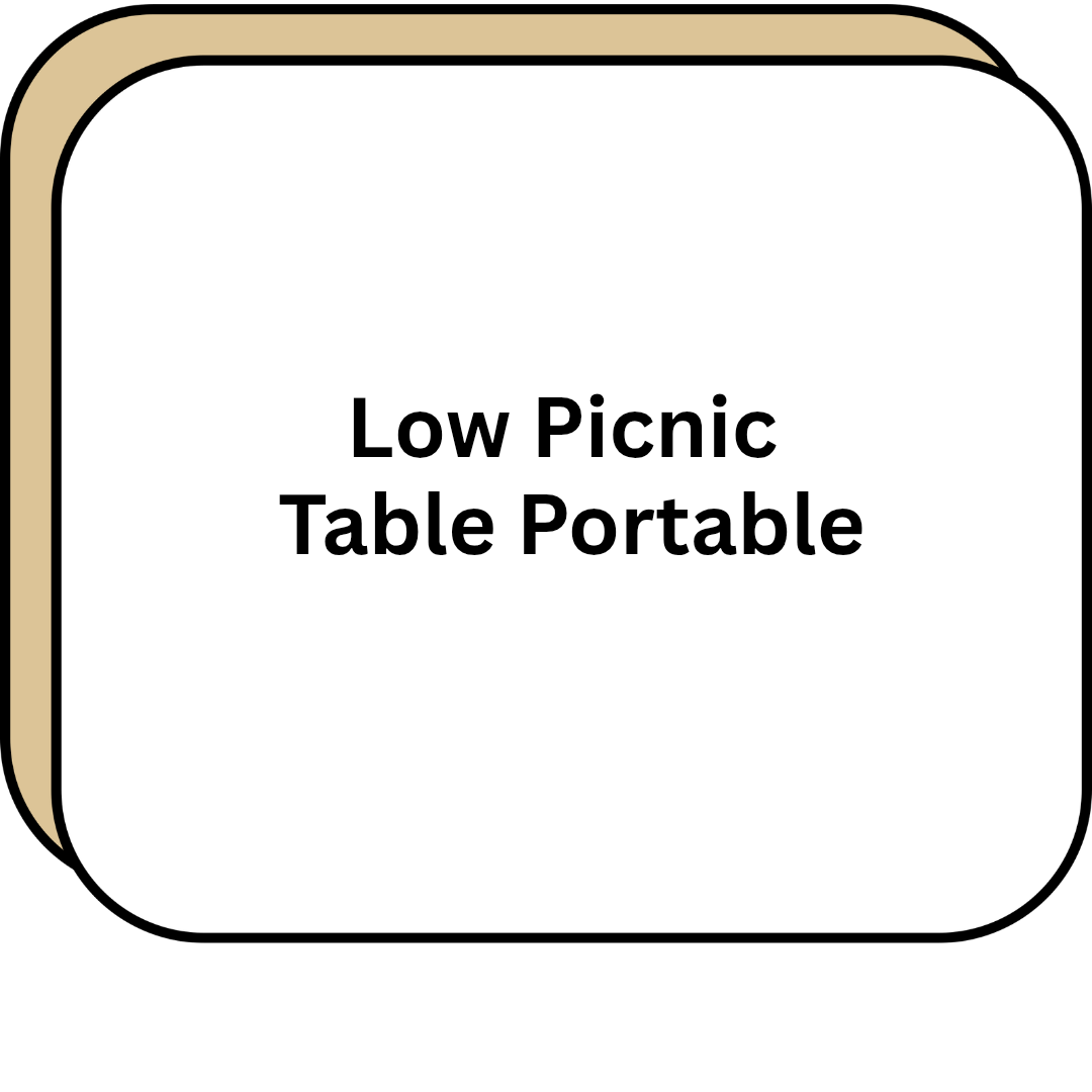Low Picnic Table Portable
