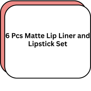 6 Pcs Matte Lip Liner and Lipstick Set