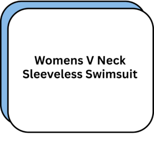 Womens V Neck Sleeveless Swimsuit