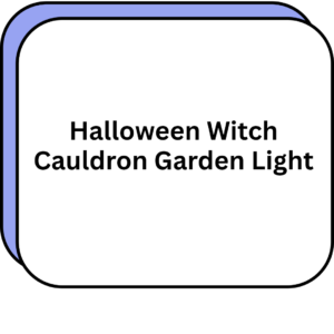 Halloween Witch Cauldron Garden Light