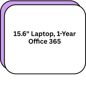 15.6" Laptop, 1-Year Office 365