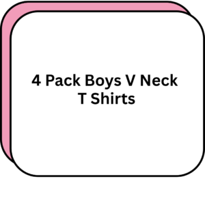 4 Pack Boys V Neck T Shirts