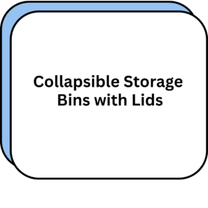 Collapsible Storage Bins with Lids