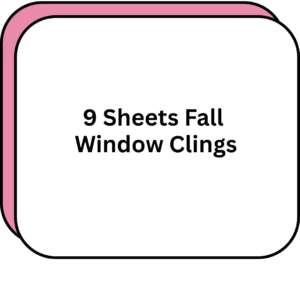 9 Sheets Fall Window Clings