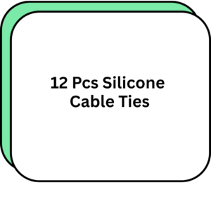12 Pcs Silicone Cable Ties