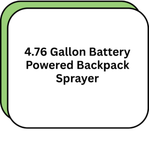 4.76 Gallon Battery Powered Backpack Sprayer