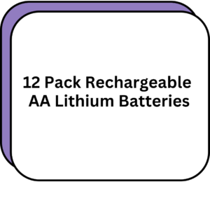 12 Pack Rechargeable AA Lithium Batteries