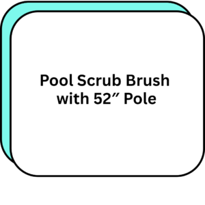 Pool Scrub Brush with 52" Pole