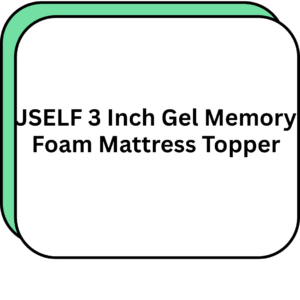 JSELF 3 Inch Gel Memory Foam Mattress Topper