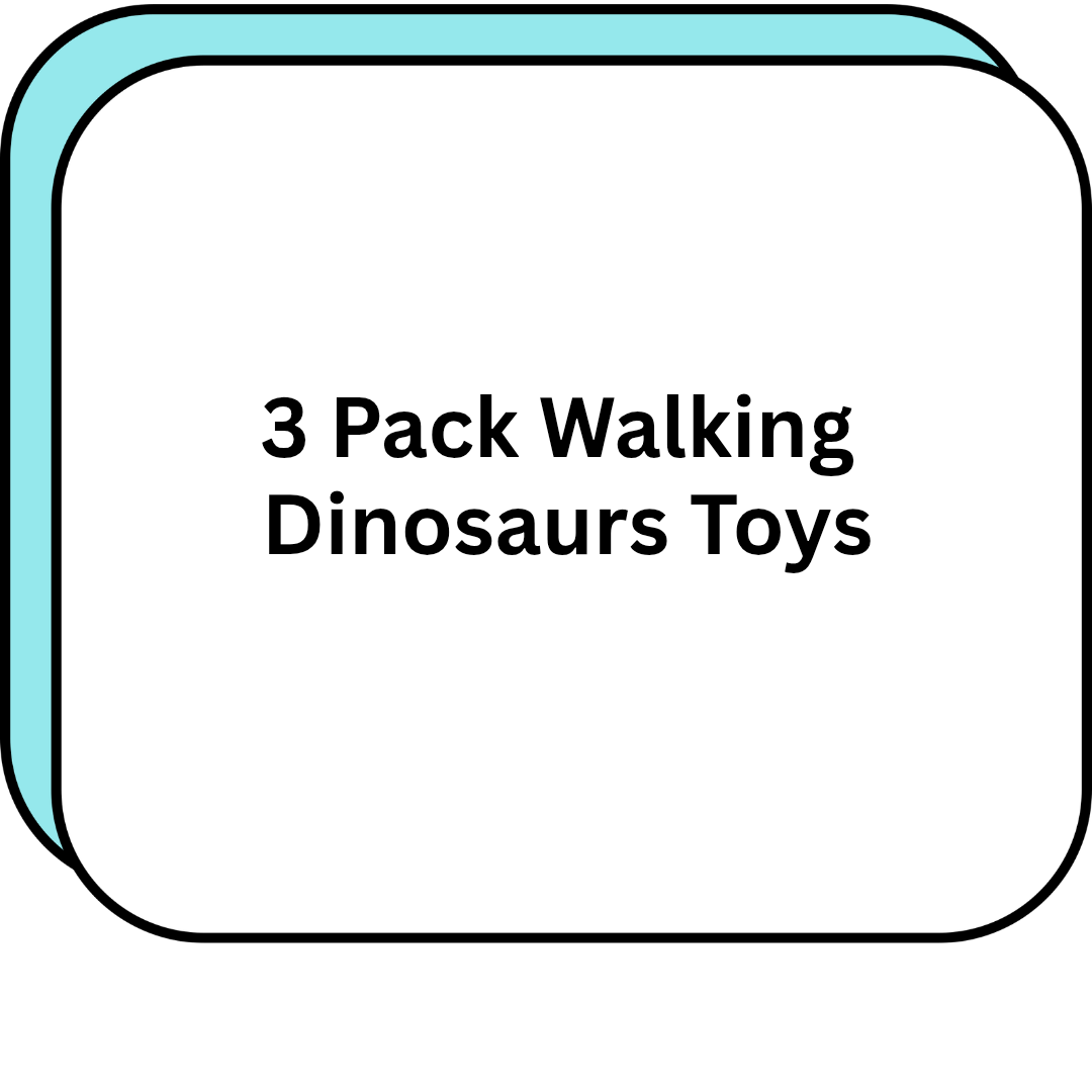 3 Pack Walking Dinosaurs Toys