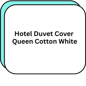Hotel Duvet Cover Queen Cotton White