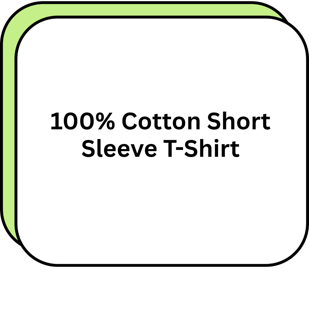 100% Cotton Short Sleeve T-Shirt