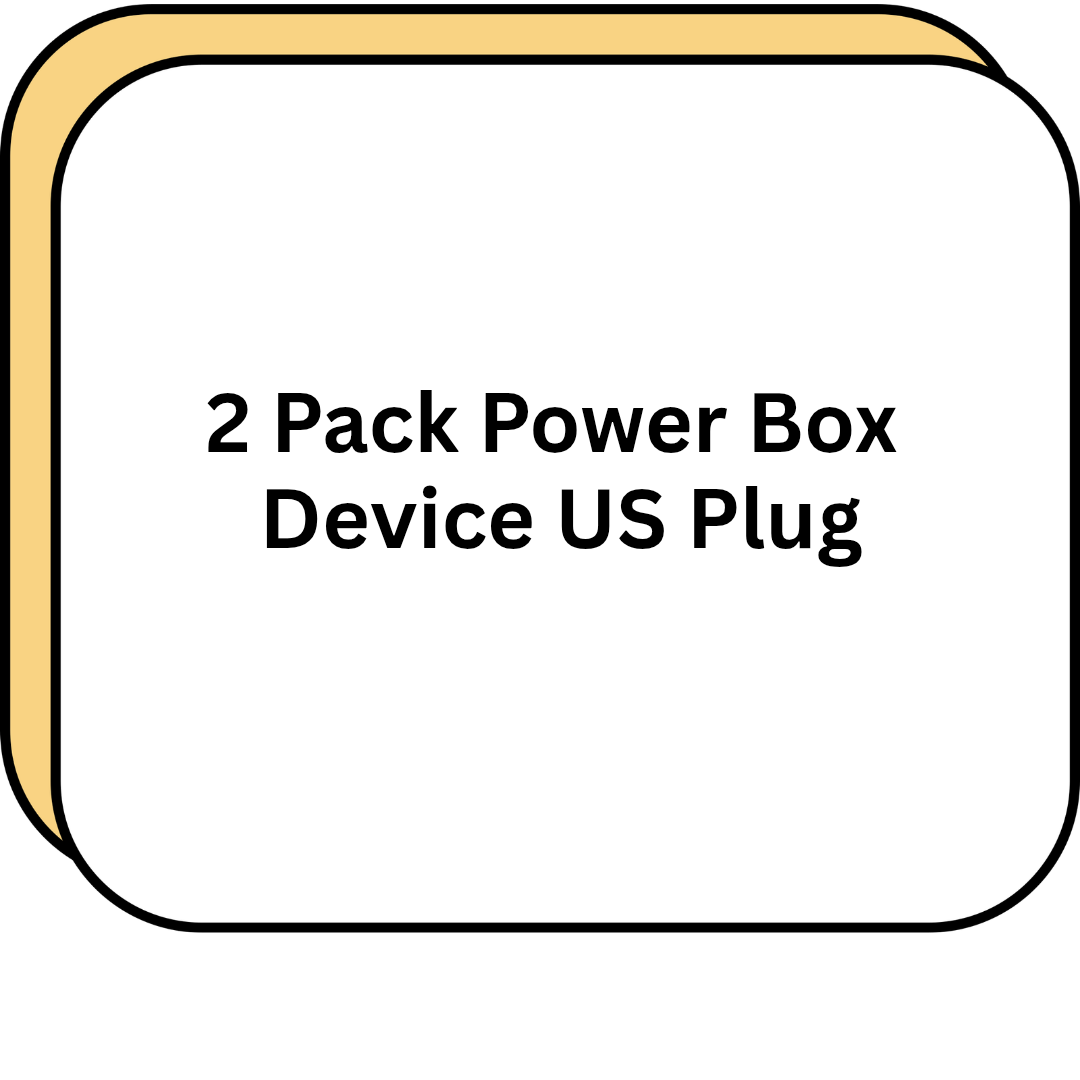 2 Pack Power Box Device US Plug