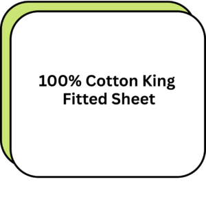 100% Cotton King Fitted Sheet
