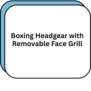 Boxing Headgear with Removable Face Grill