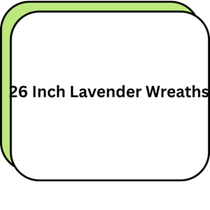 26 Inch Lavender Wreaths