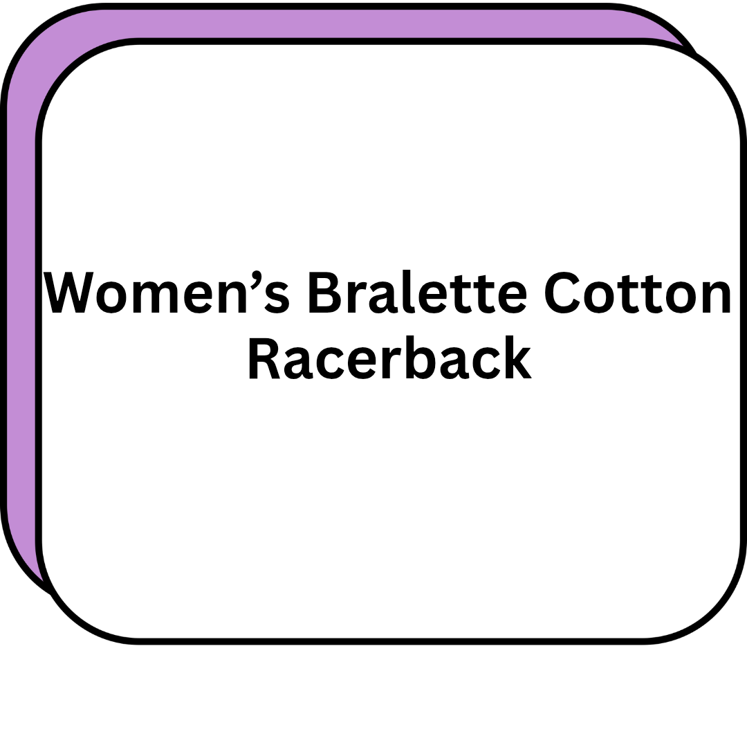 Women's Bralette Cotton Racerback