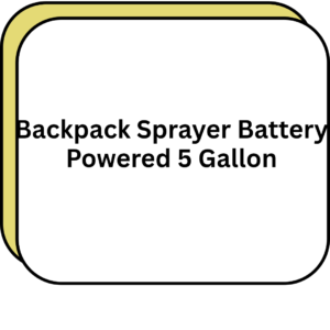 Backpack Sprayer Battery Powered 5 Gallon