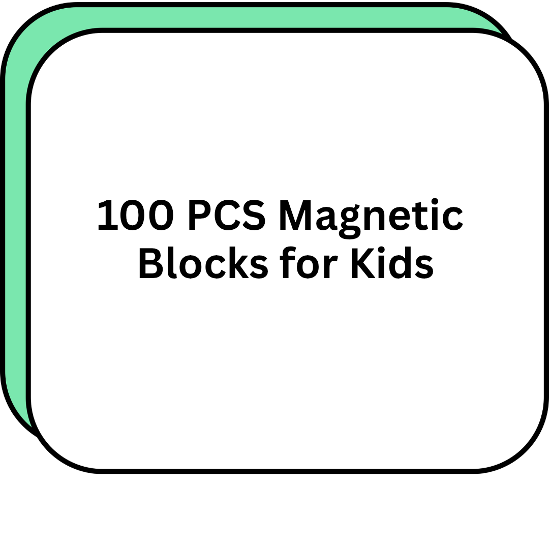 100 PCS Magnetic Blocks for Kids