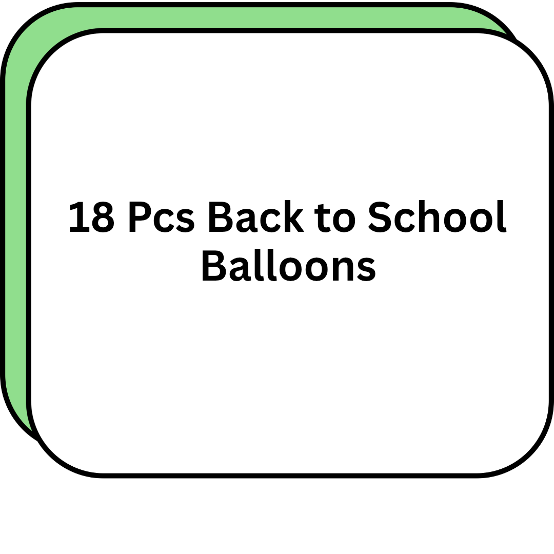18 Pcs Back to School Balloons