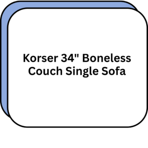 Korser 34" Boneless Couch Single Sofa
