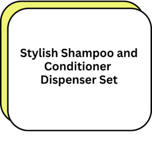 Stylish Shampoo and Conditioner Dispenser Set