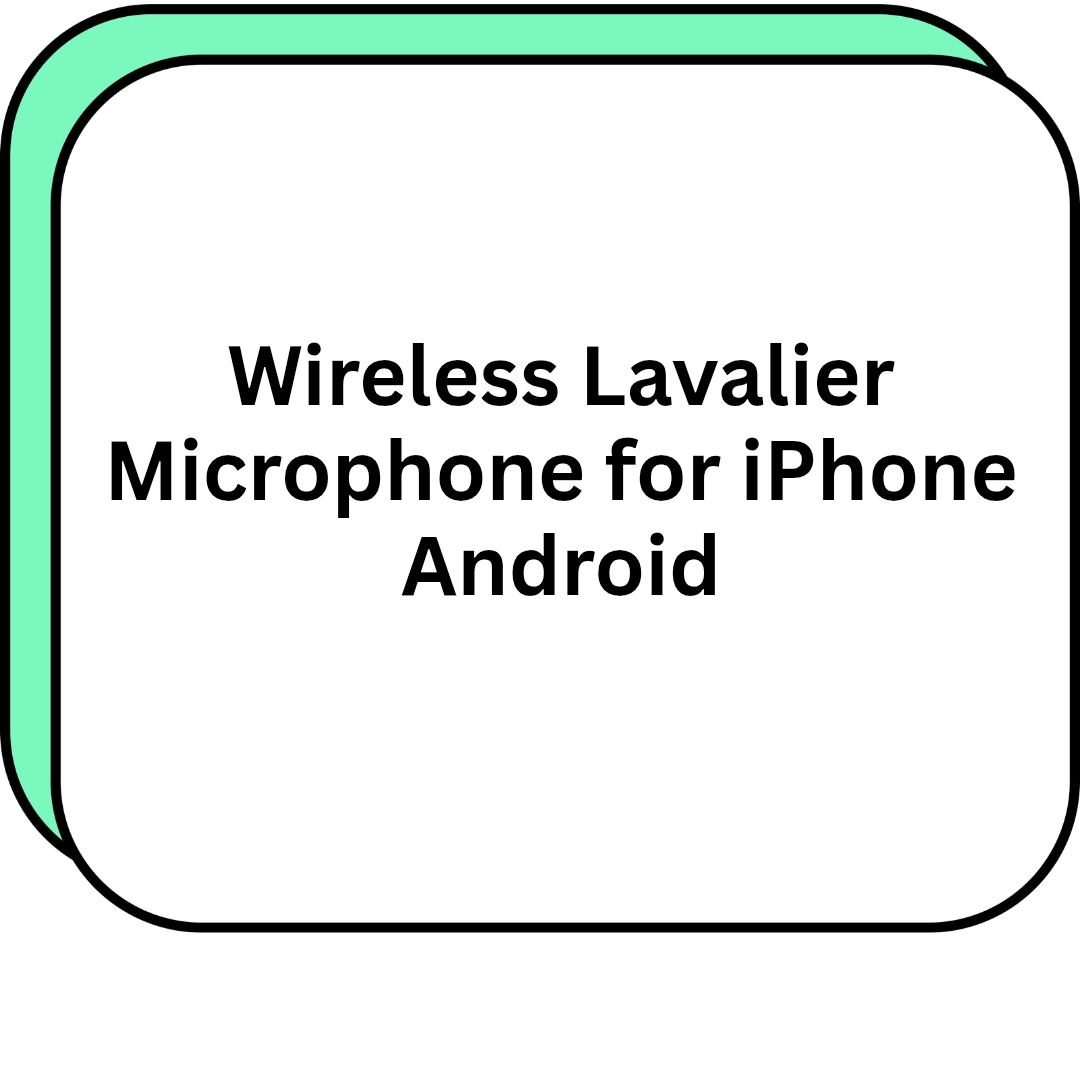 Wireless Lavalier Microphone for iPhone Android