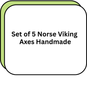 Set of 5 Norse Viking Axes Handmade