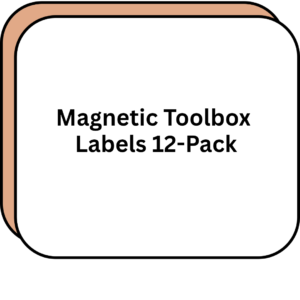 Magnetic Toolbox Labels 12-Pack