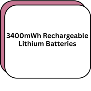 3400mWh Rechargeable Lithium Batteries