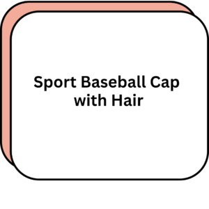 Sport Baseball Cap with Hair