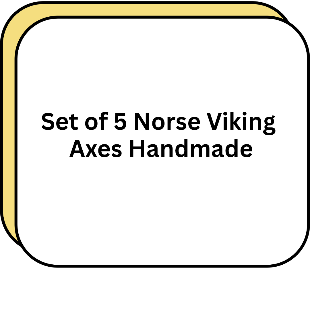 Set of 5 Norse Viking Axes Handmade