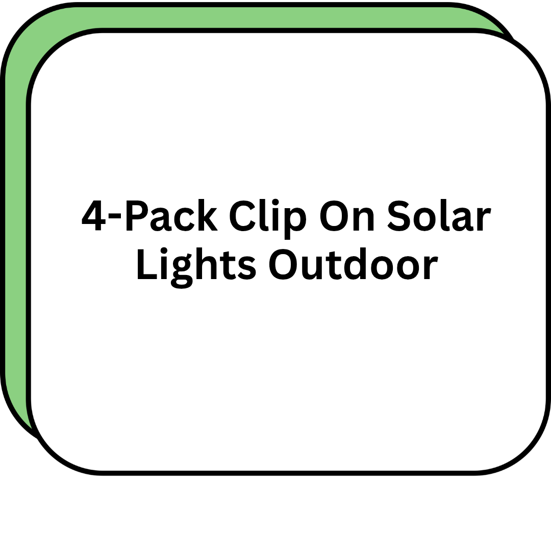 4-Pack Clip On Solar Lights Outdoor
