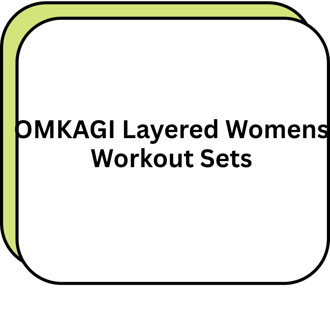 OMKAGI Layered Womens Workout Sets
