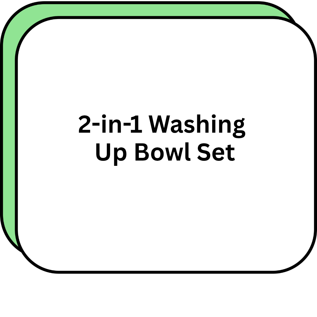 2-in-1 Washing Up Bowl Set