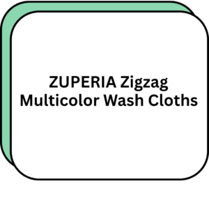 ZUPERIA Zigzag Multicolor Wash Cloths