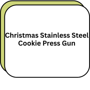 Christmas Stainless Steel Cookie Press Gun