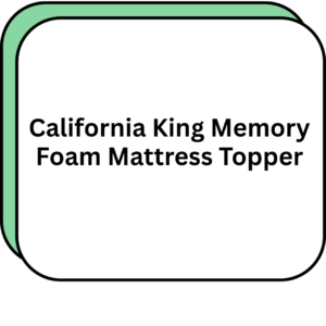 California King Memory Foam Mattress Topper