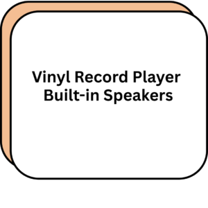 Vinyl Record Player Built-in Speakers